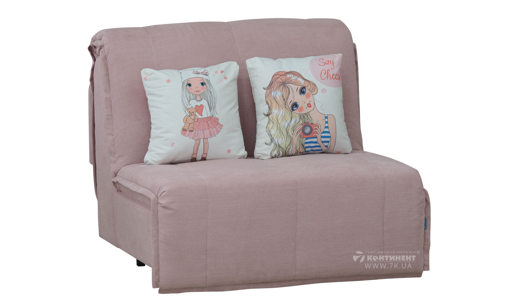 Прямий диван Мальта NEW 0,9 з коробом (АКЦІЯ) phoenix 19 flamingo/купон 1 little girl - фото 1