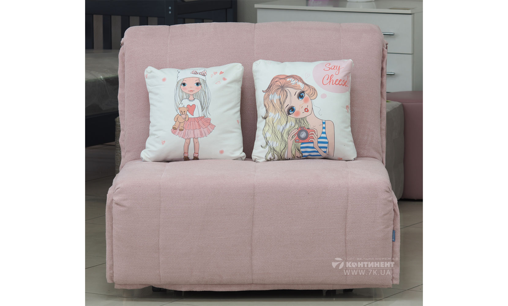 Прямий диван Мальта NEW 0,9 з коробом (АКЦІЯ) phoenix 19 flamingo/купон 1 little girl - фото 2