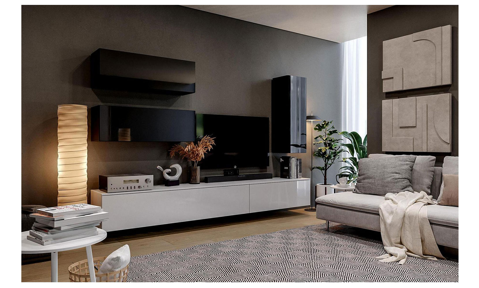 Тумба ТВ секція BOX 44 TV глянець білий - фото 6 Тумба ТВ секція BOX 44 TV глянець білий - фото 6