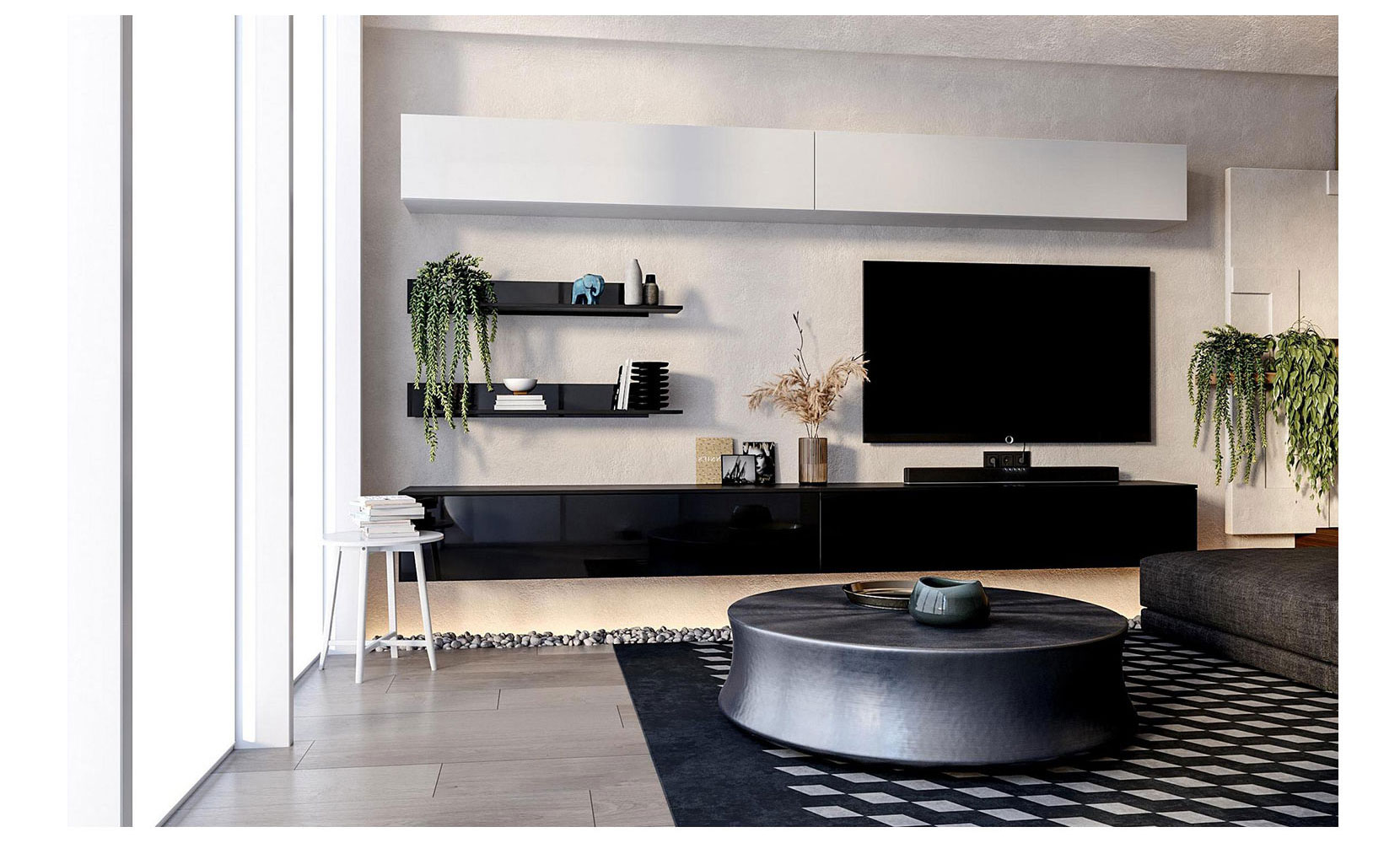 Тумба ТВ BOX 42 TV 1,05 глянець чорний - фото 3