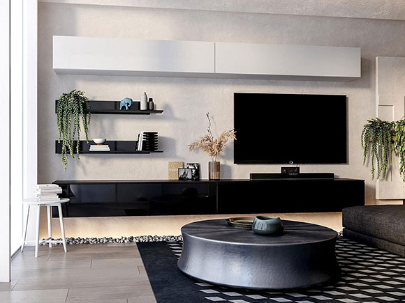 Тумба ТВ BOX 42 TV 1,05 глянець чорний - фото 6