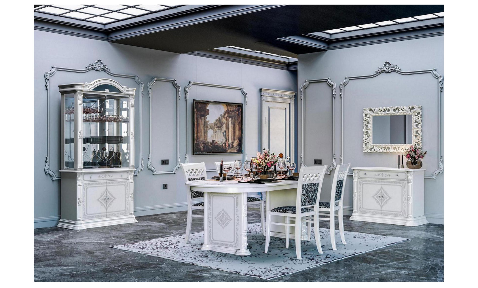 Кухонний стілець Чикаго CH-1 стілець столовий глянець білий - фото 2