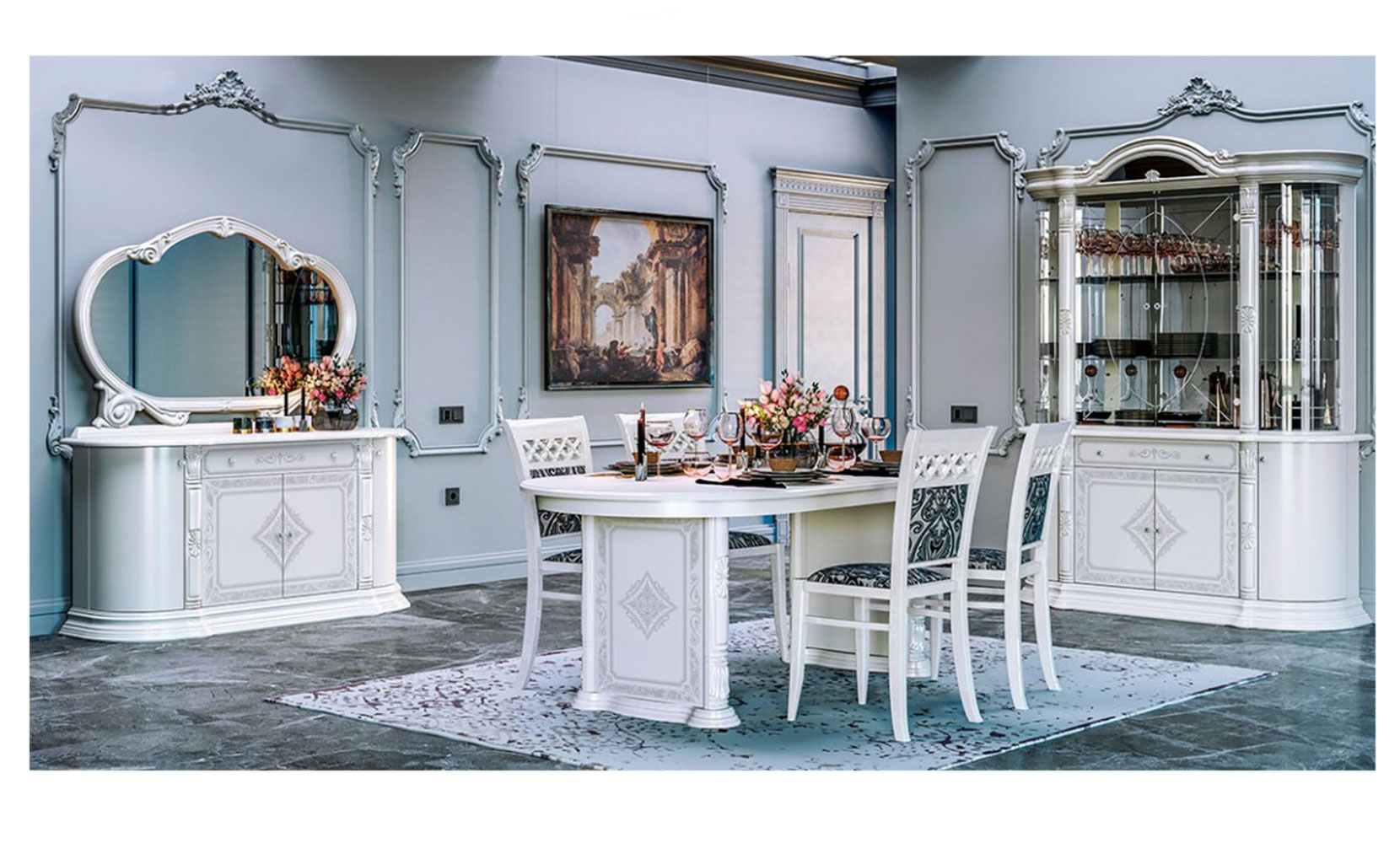 Кухонний стілець Чикаго CH-1 стілець столовий глянець білий - фото 4