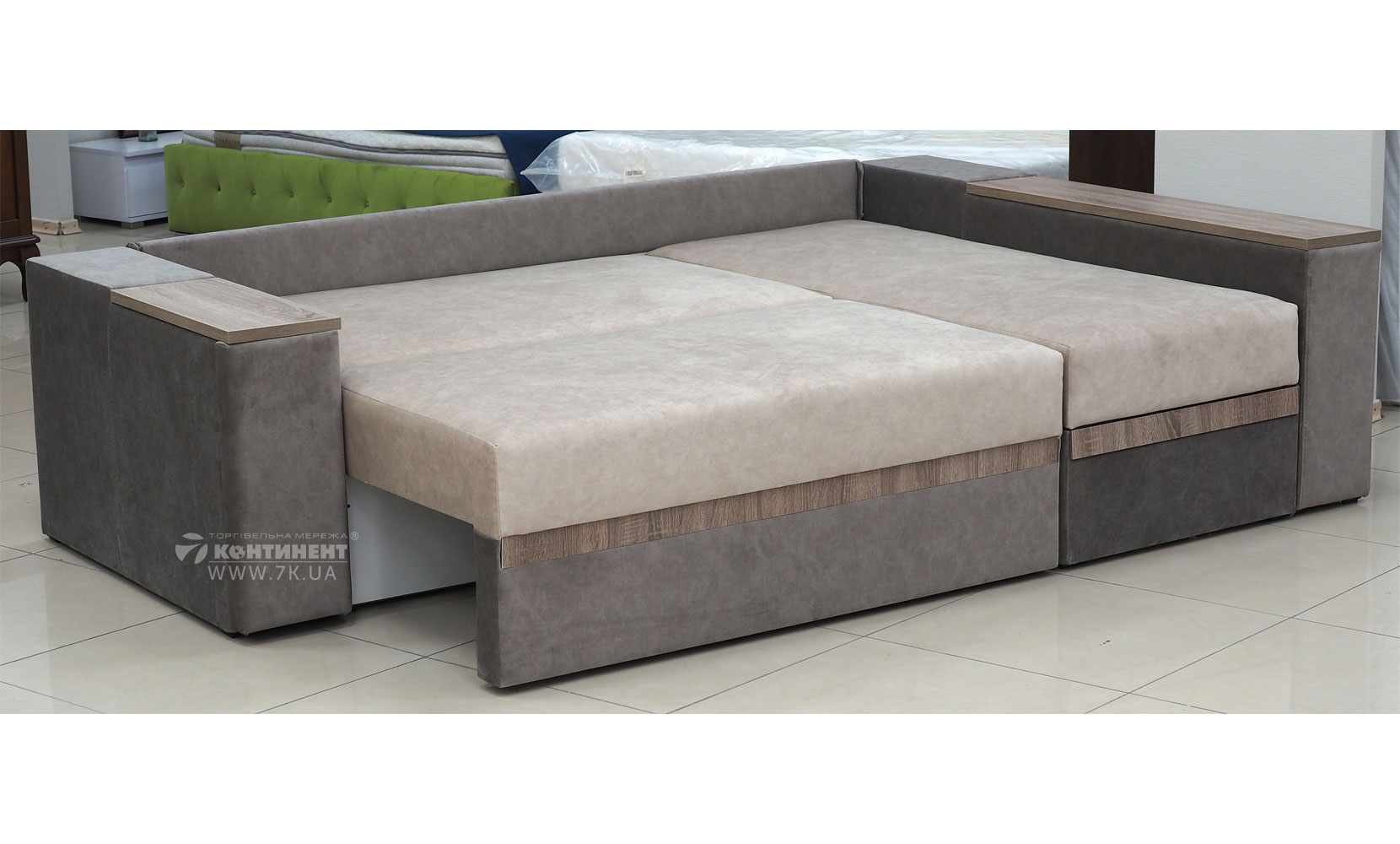Кутовий диван Браун (АКЦІЯ) (Г) kilo beige/3 taupe/дуб сонома трюфель - фото 3