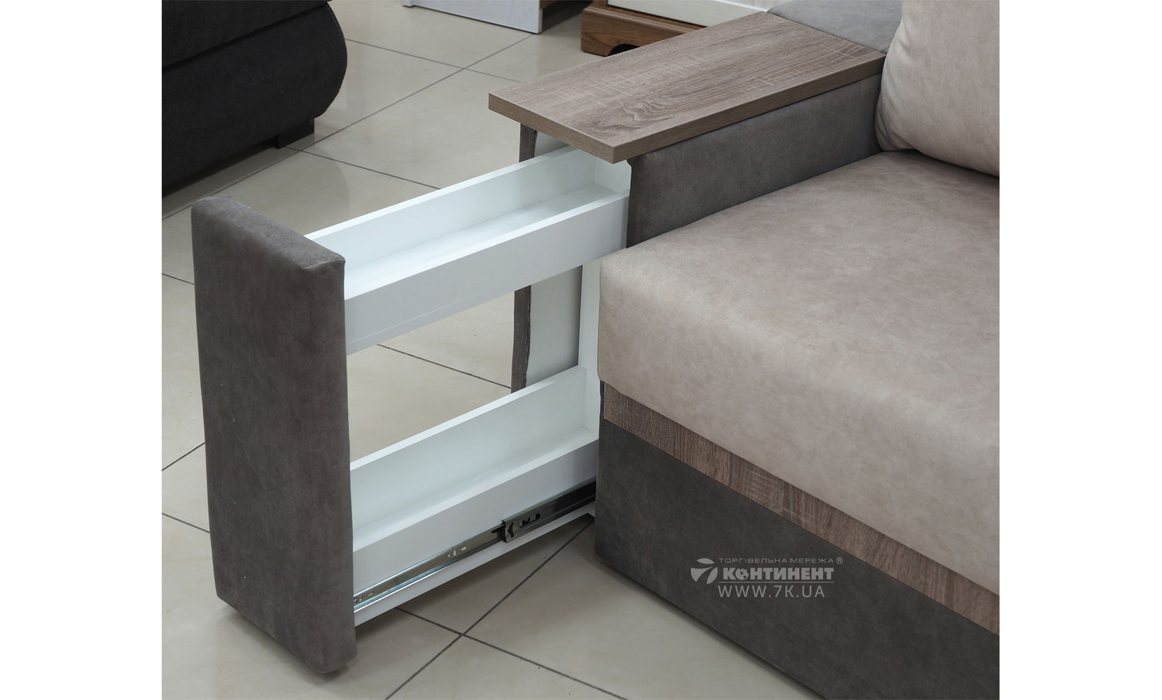 Кутовий диван Браун (АКЦІЯ) (Г) kilo beige/3 taupe/дуб сонома трюфель - фото 5