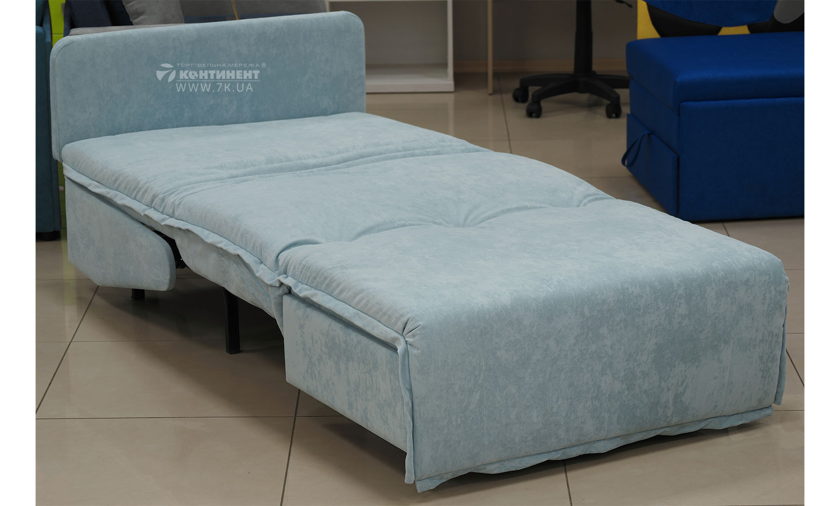 Прямий диван Мальта NEW 0,9 з коробом (АКЦІЯ) ice 15/akasya 152-1 - фото 3