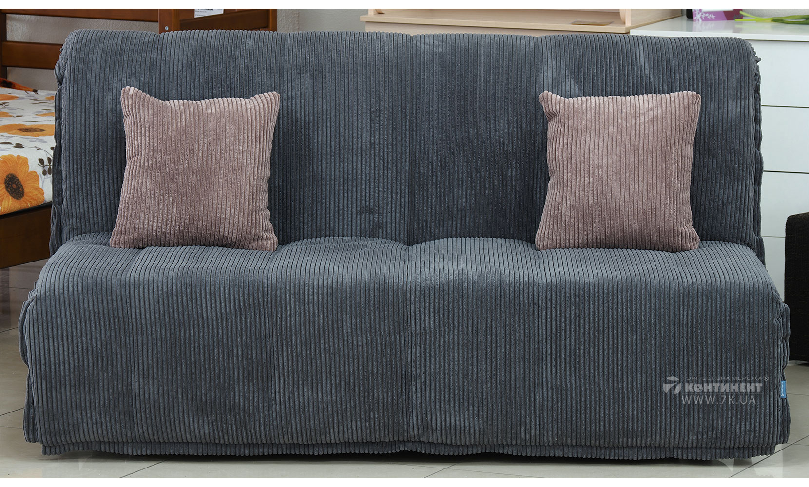 Прямий диван Мальта NEW 1,6 з коробом (АКЦІЯ) poso 22 grey - 27 pudra - фото 2