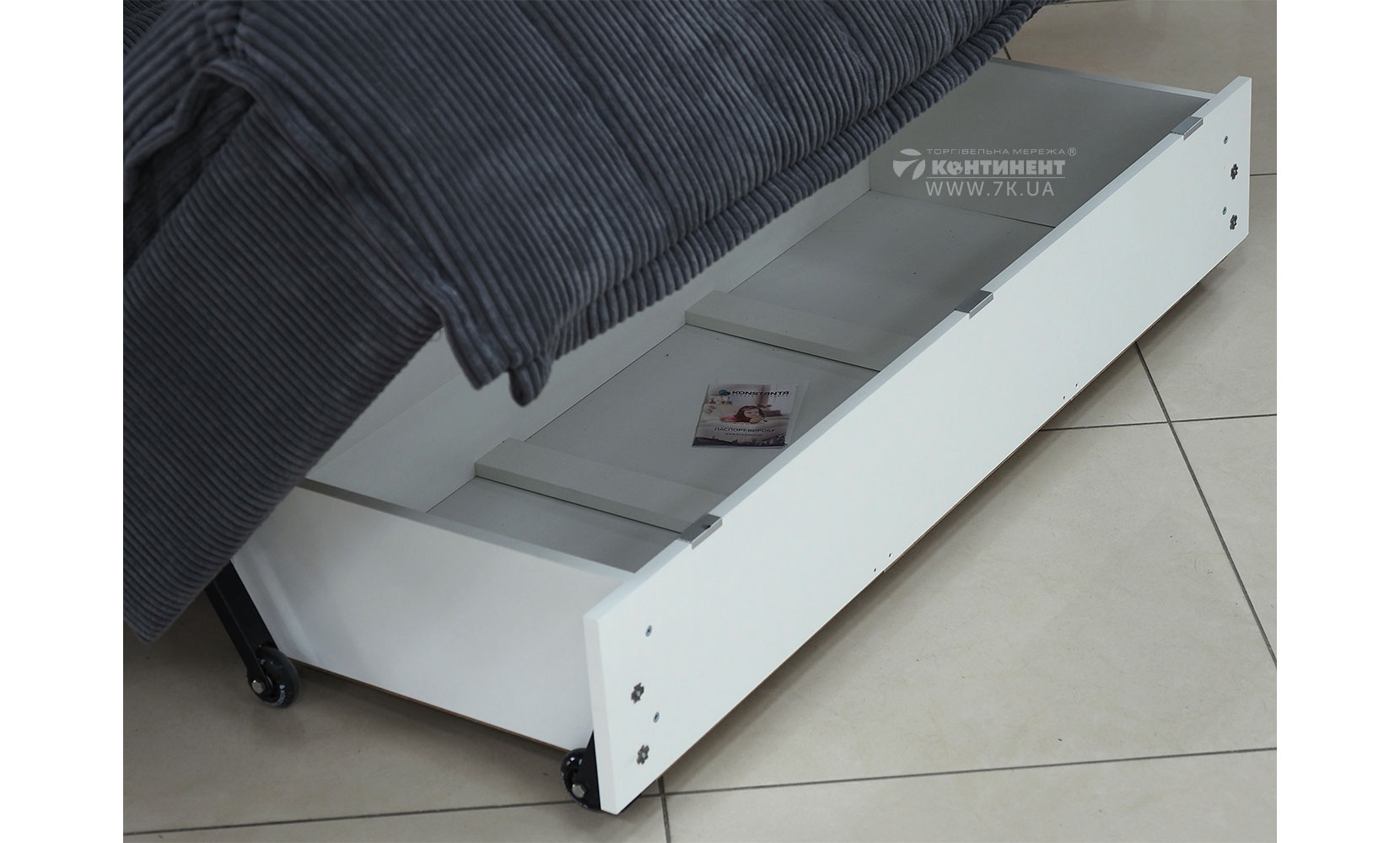 Прямий диван Мальта NEW 1,6 з коробом (АКЦІЯ) poso 22 grey - 27 pudra - фото 4