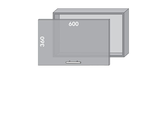 Сегменти кухонь ENGLAND 1к В62 вітрина металік/сілк камелія Сегменти кухонь ENGLAND 1к В62 вітрина металік/сілк камелія