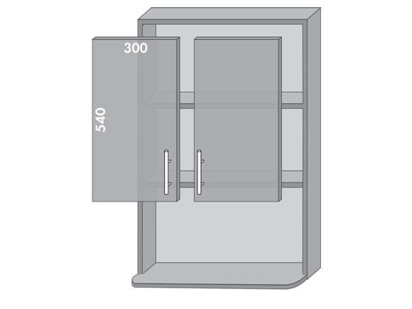Сегменти кухонь HIGH GLOSS 1к В966 аляска біла/латте глянець Сегменти кухонь HIGH GLOSS 1к В966 аляска біла/латте глянець