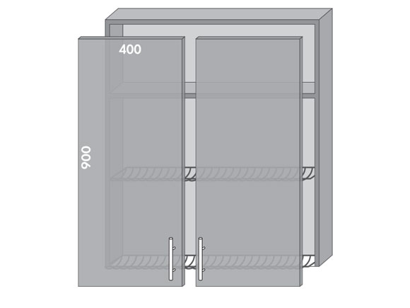 Сегменти кухонь ENGLAND 1к В981 сушка металік/сілк камелія Сегменти кухонь ENGLAND 1к В981 сушка металік/сілк камелія