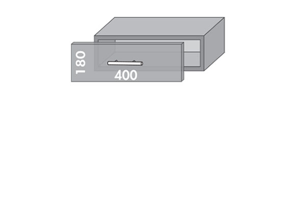 Сегменти кухонь MIRROR GLOSS В140 металік/сірий Сегменти кухонь MIRROR GLOSS В140 металік/сірий