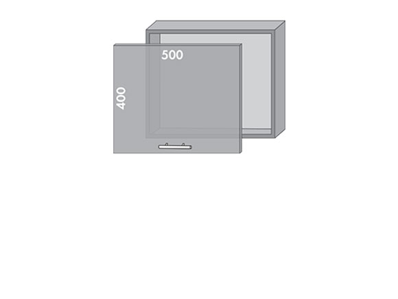 Сегменти кухонь MIRROR GLOSS В54 витяжка металік/сірий Сегменти кухонь MIRROR GLOSS В54 витяжка металік/сірий