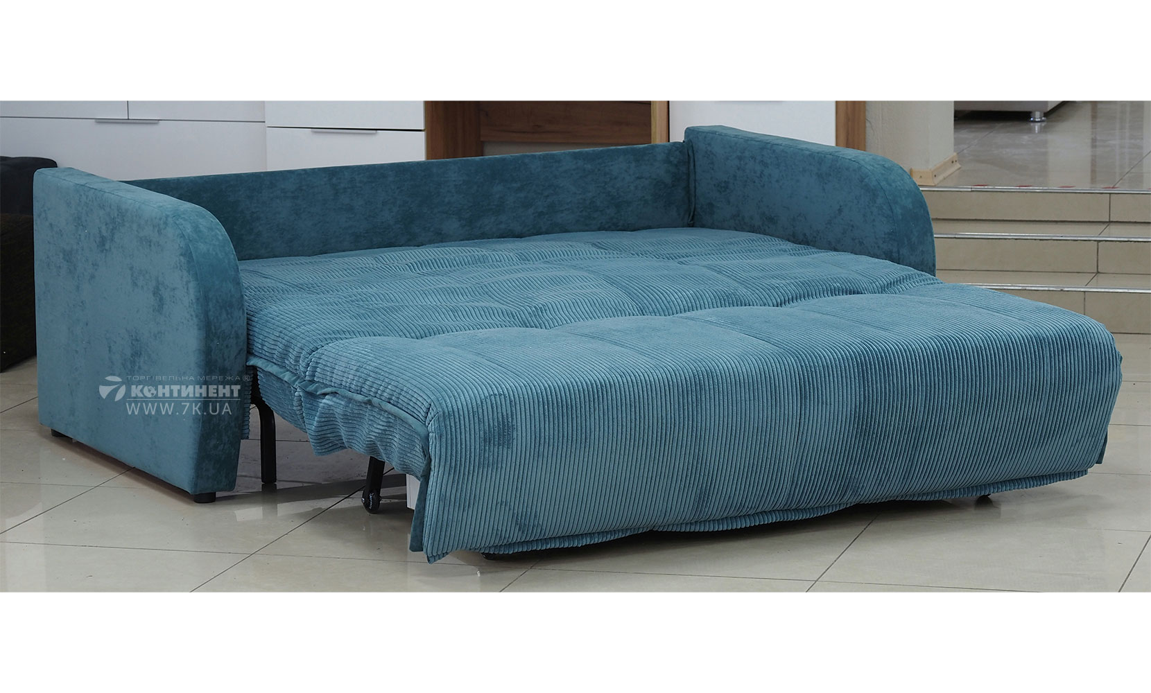 Прямий диван Ромер 1,6 з коробом (АКЦІЯ) POSO 26 mint/king 9 mint /POSO 100 light beige - фото 2