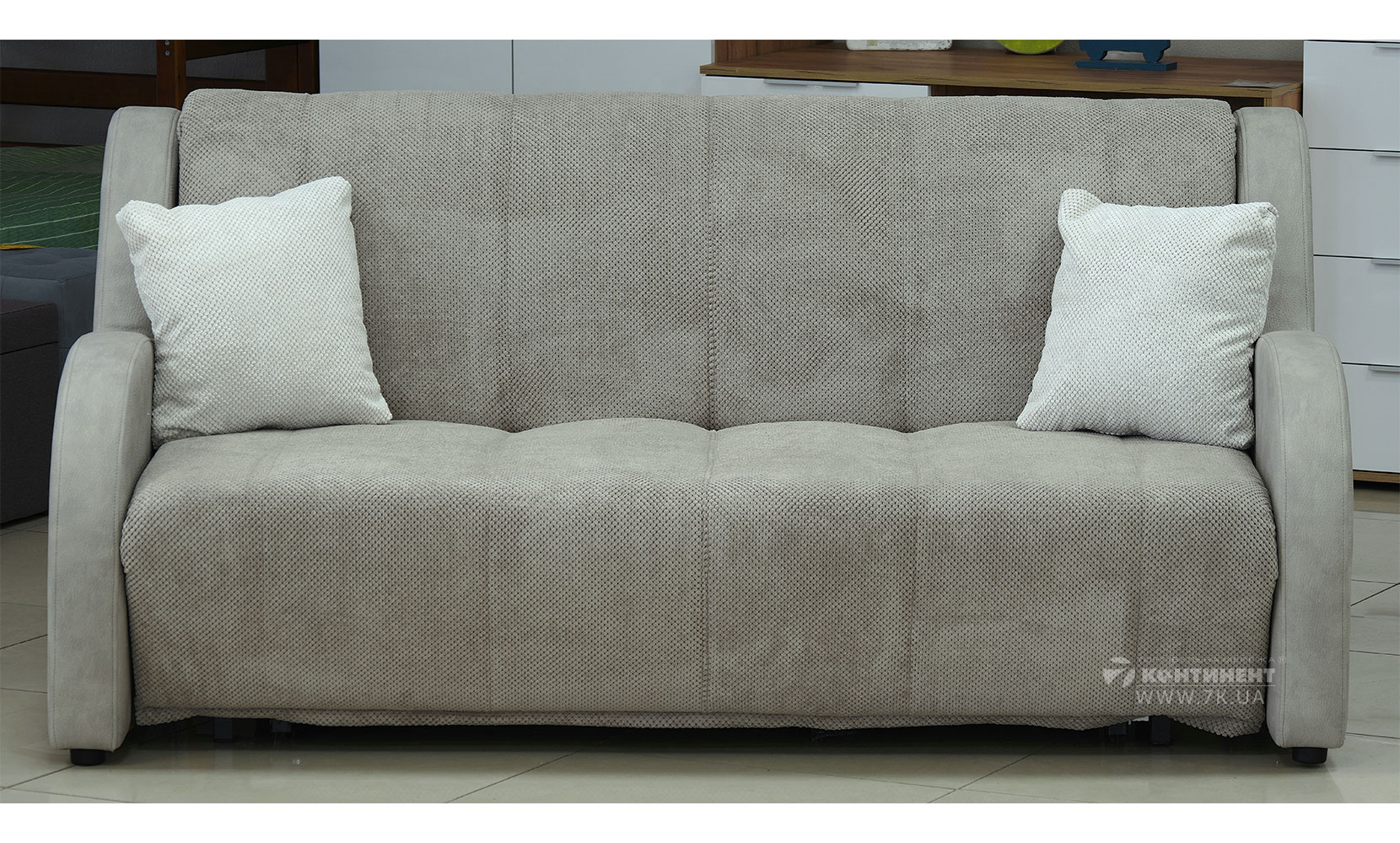 Прямий диван Делі 1,6 з коробом (АКЦІЯ) zefir plus2 beige/largo 11/дорис 11 - фото 1