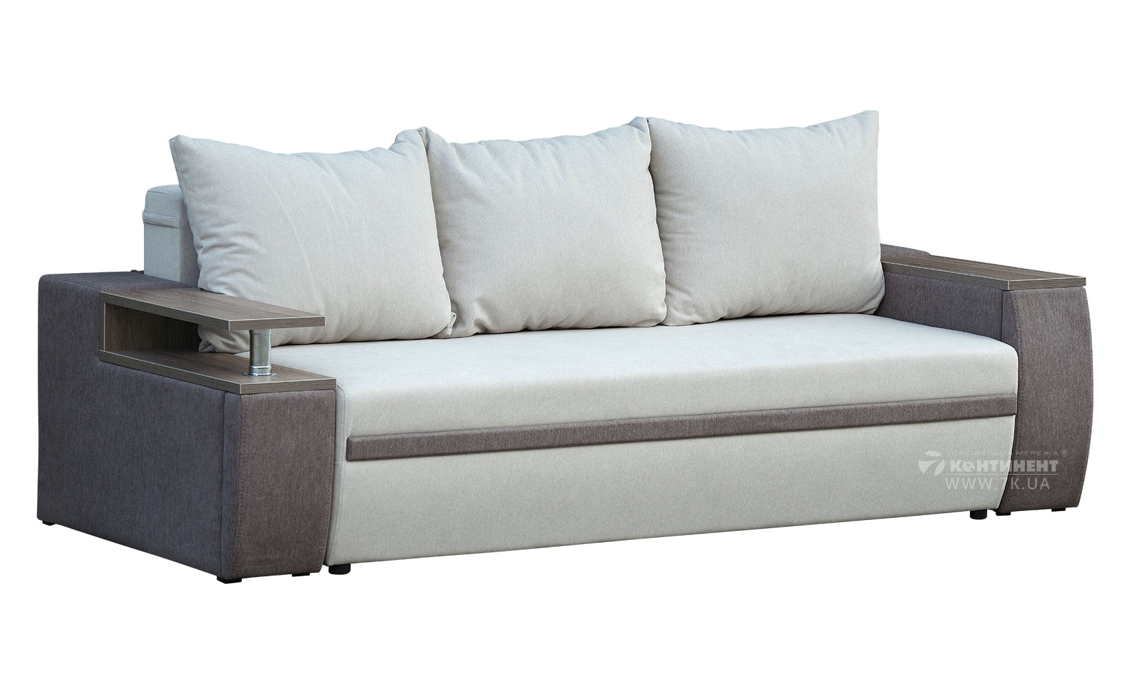 Прямий диван Атіка  Line NEW magiс light beige /cappuccino /light beige /дуб сонома трюфель - фото 1