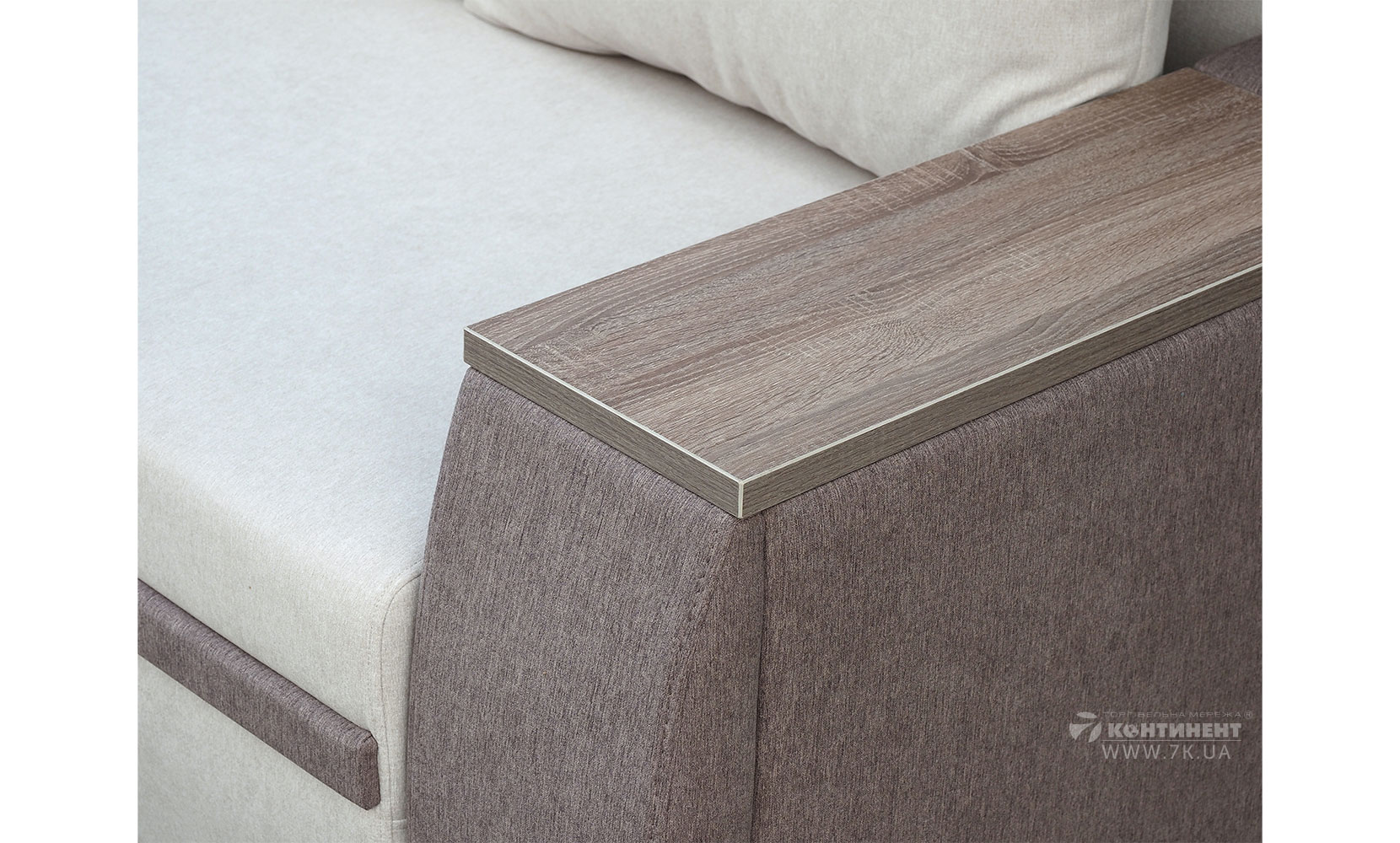 Прямий диван Атіка  Line NEW magiс light beige /cappuccino /light beige /дуб сонома трюфель - фото 5