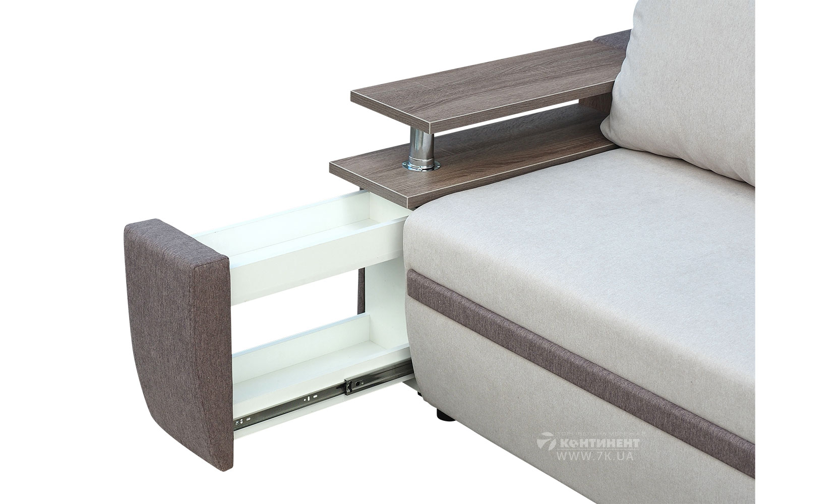 Прямий диван Атіка  Line NEW magiс light beige /cappuccino /light beige /дуб сонома трюфель - фото 8
