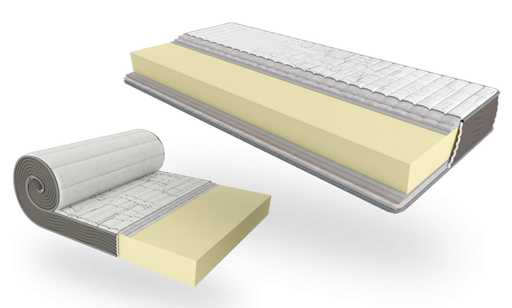 Матрац Ортопедичний матрац Take&Go SLIM ROLL 90х200  - фото 1