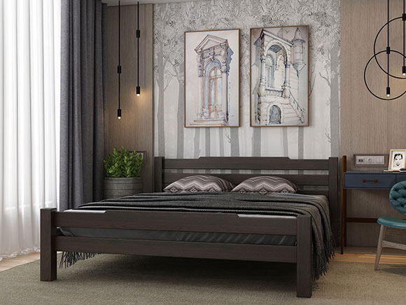 Нортон 160*200 з вкладом (б/м) горіх темний