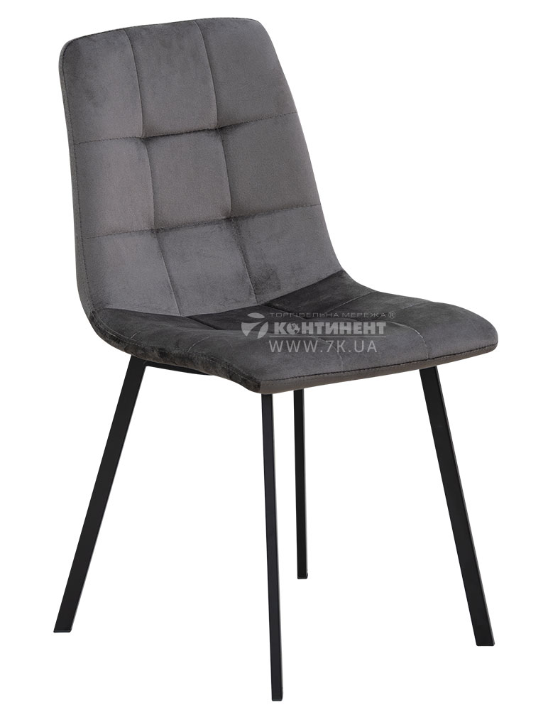 Кухонний стілець Ментос XS-2641-SF стілець (кратно 4) чорний/велюр табакко - фото 1