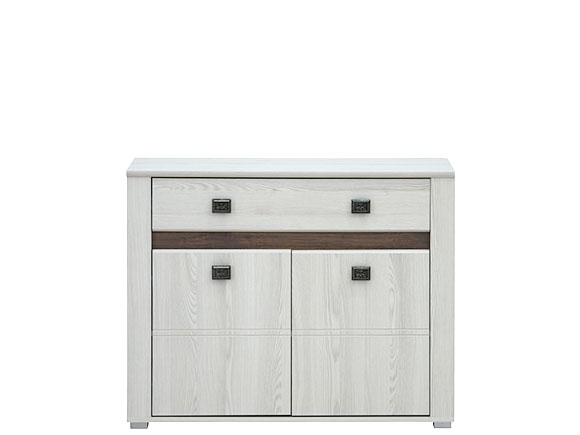 Комод Селена комод KOM 2D1S ясен сніжний/дуб ансберг