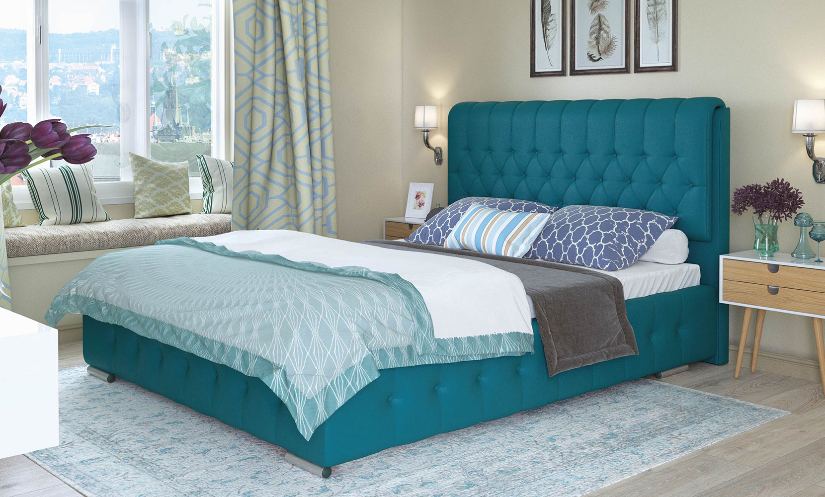 М'які ліжка Беатріс 160*200 з підйом.механізмом, б/м в тканині 1 кат - фото 1 М'які ліжка Беатріс 160*200 з підйом.механізмом, б/м в тканині 1 кат - фото 1