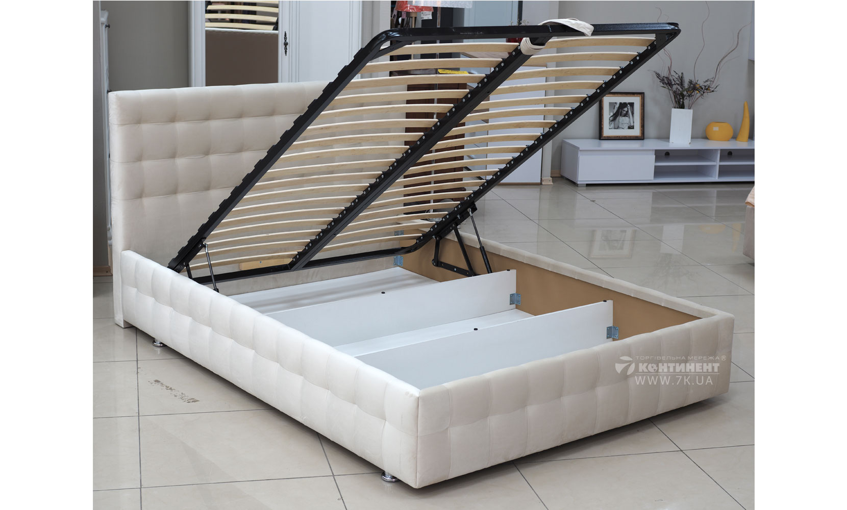 М'які ліжка Еванс 160*200 з підйом.механізмом, б/м в тканині 1 кат - фото 7 М'які ліжка Еванс 160*200 з підйом.механізмом, б/м в тканині 1 кат - фото 7