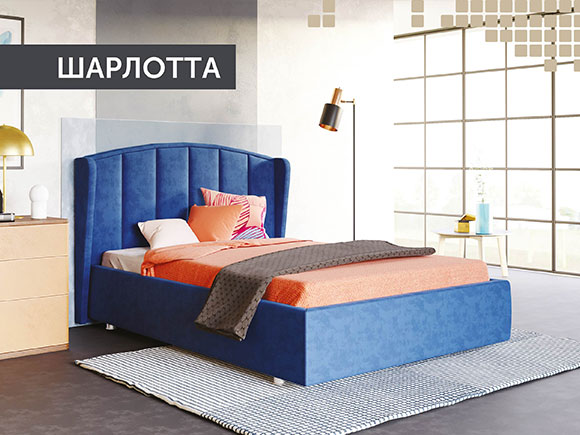 Шарлотта 160*200 з підйом.механізмом, б/м в тканині 1 кат