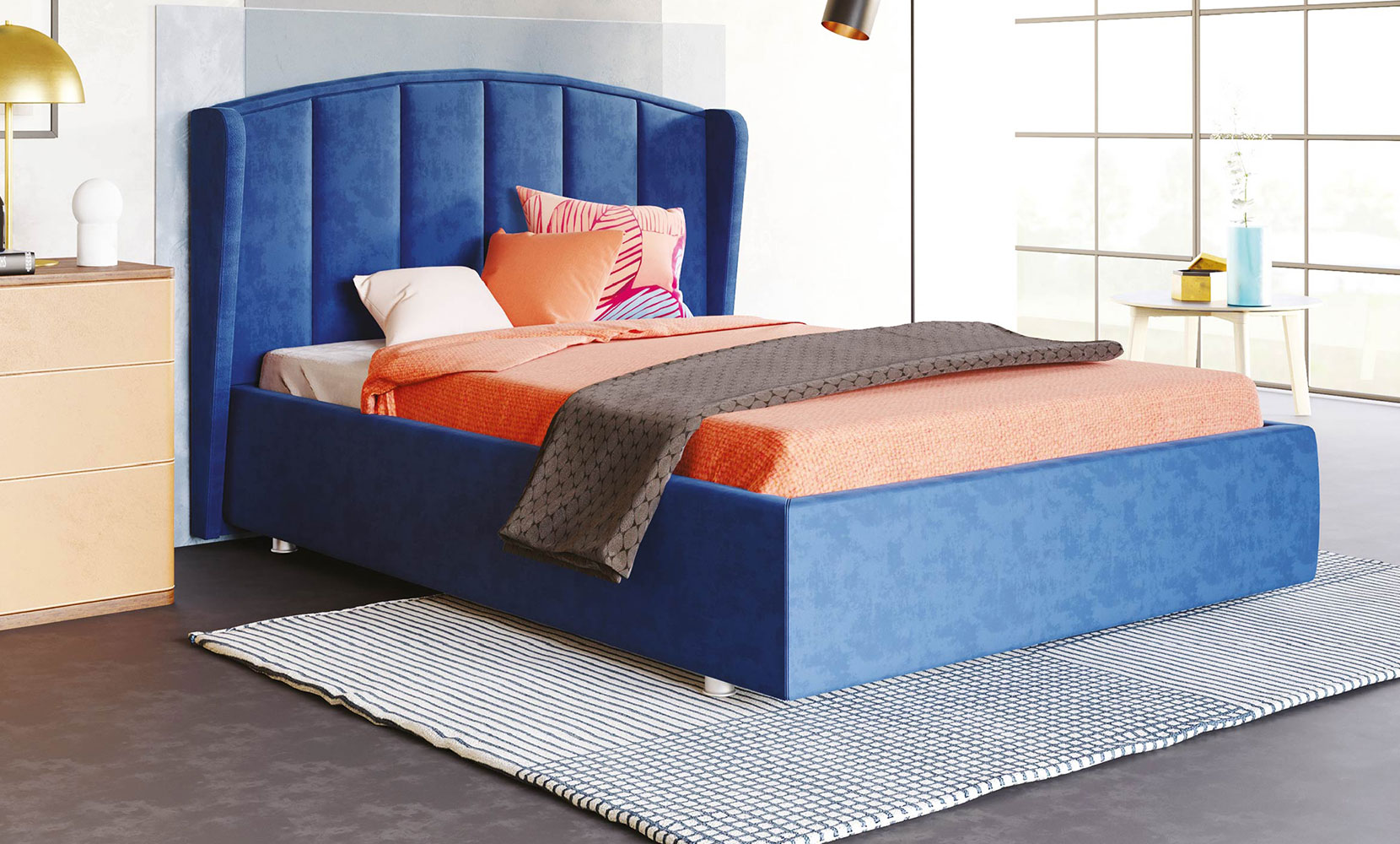 М'які ліжка Шарлотта 160*200 з підйом.механізмом, б/м в тканині 1 кат - фото 1 М'які ліжка Шарлотта 160*200 з підйом.механізмом, б/м в тканині 1 кат - фото 1