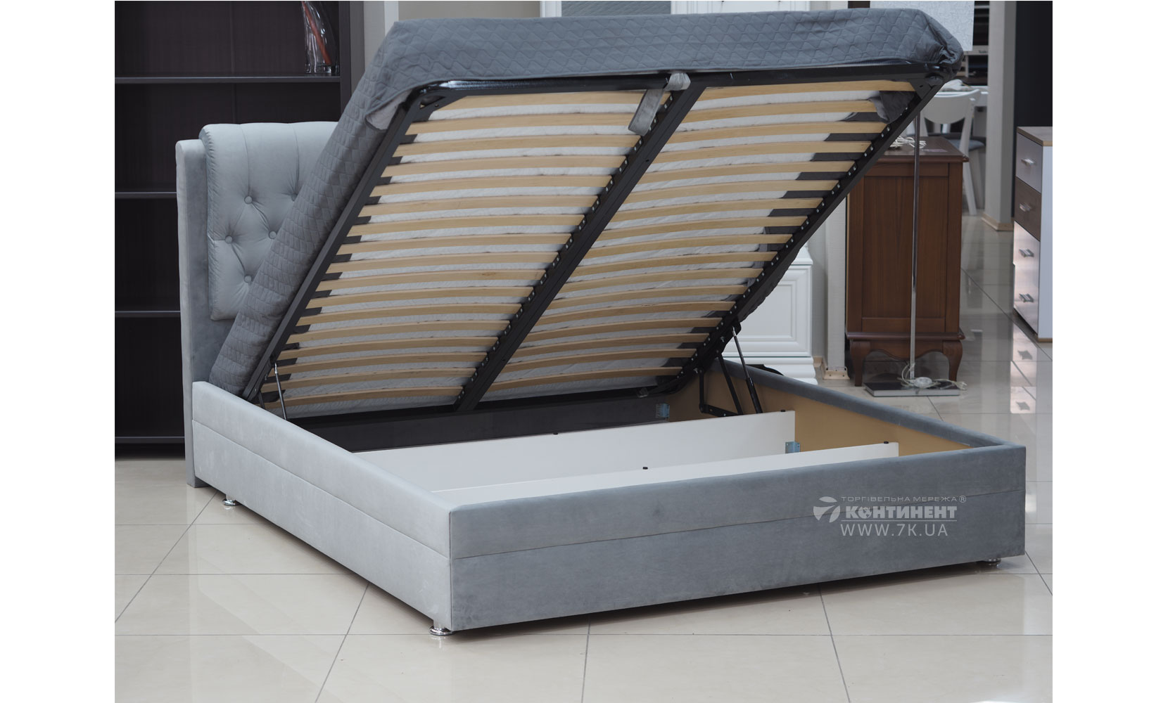 М'які ліжка Скарлет 160*200 з підйом.механізмом, б/м в тканині 1 кат - фото 5 М'які ліжка Скарлет 160*200 з підйом.механізмом, б/м в тканині 1 кат - фото 5