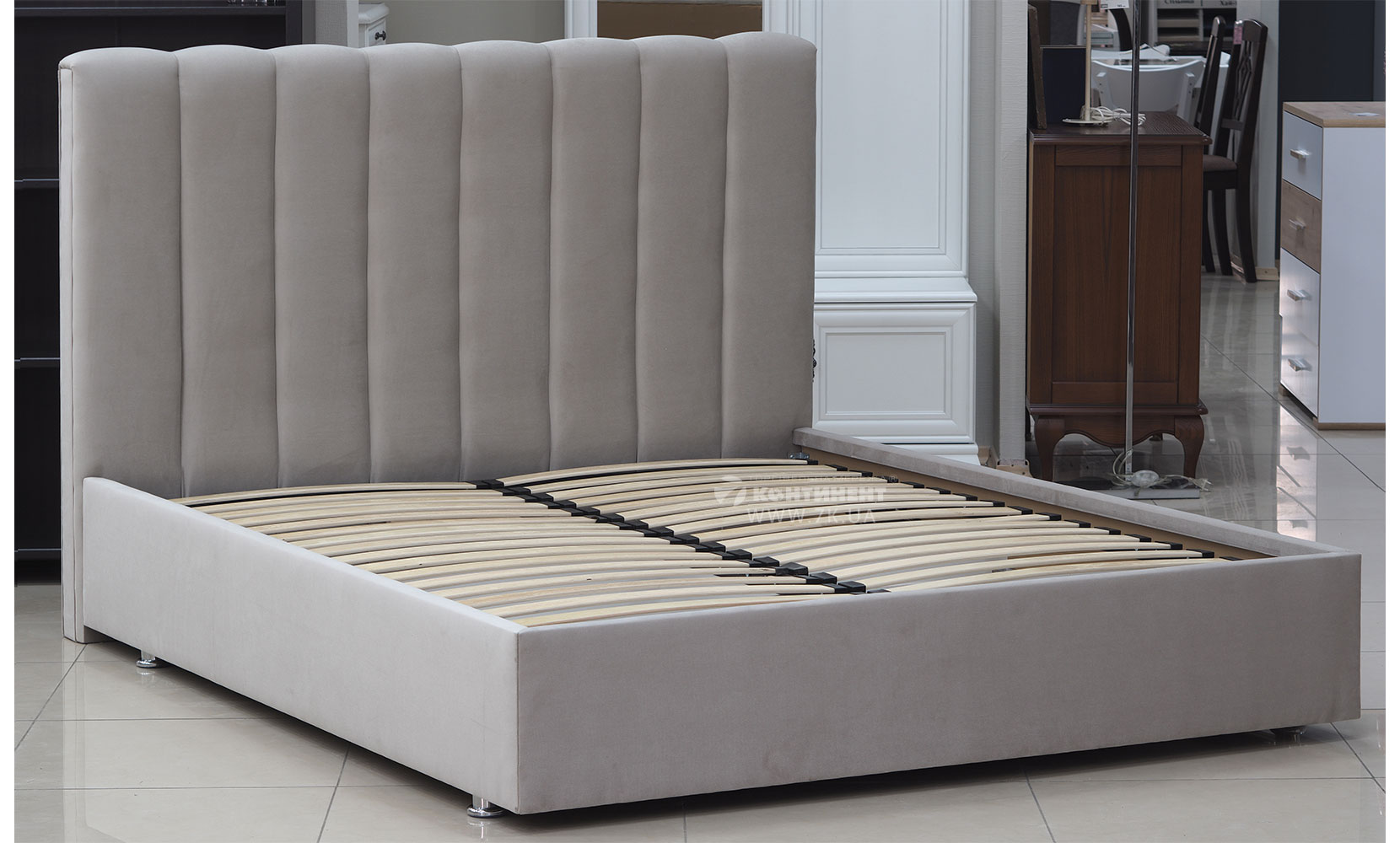 М'які ліжка Стенлі 160*200 з підйом.механізмом, б/м в тканині 1 кат - фото 3 М'які ліжка Стенлі 160*200 з підйом.механізмом, б/м в тканині 1 кат - фото 3