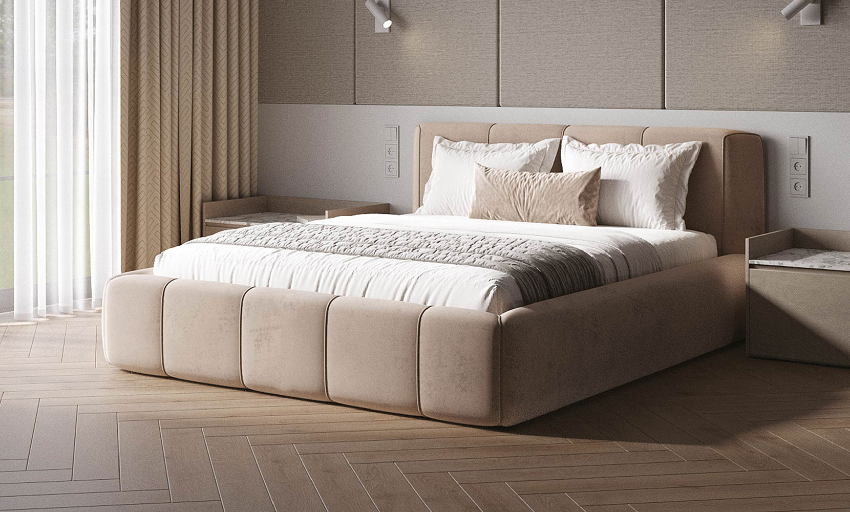 М'які ліжка Паркер 160*200 з підйом.механізмом, б/м в тканині 1 кат - фото 1 М'які ліжка Паркер 160*200 з підйом.механізмом, б/м в тканині 1 кат - фото 1