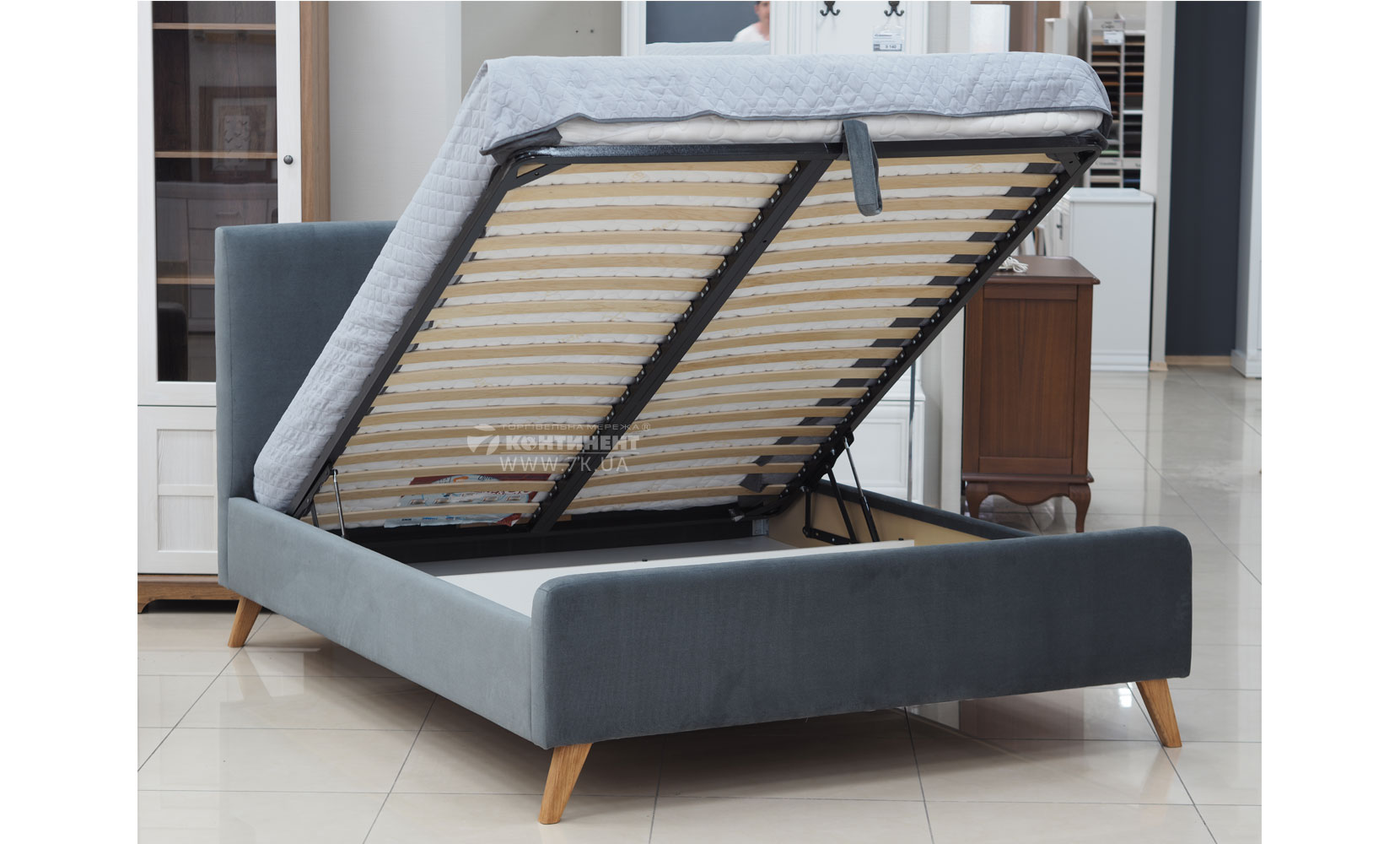 М'які ліжка Румба 160*200 з підйом.механізмом, б/м в тканині 1 кат - фото 5 М'які ліжка Румба 160*200 з підйом.механізмом, б/м в тканині 1 кат - фото 5