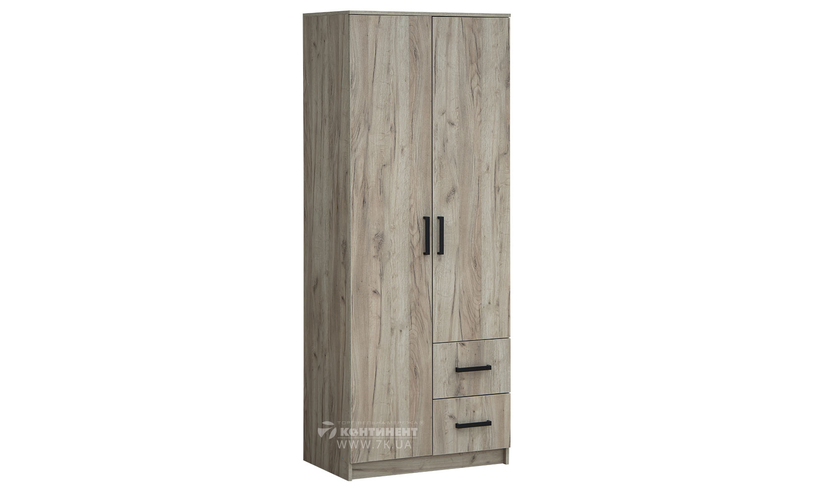 Шафа у спальню Simple 2Д+2Ш дуб крафт сірий - фото 1 Шафа у спальню Simple 2Д+2Ш дуб крафт сірий - фото 1