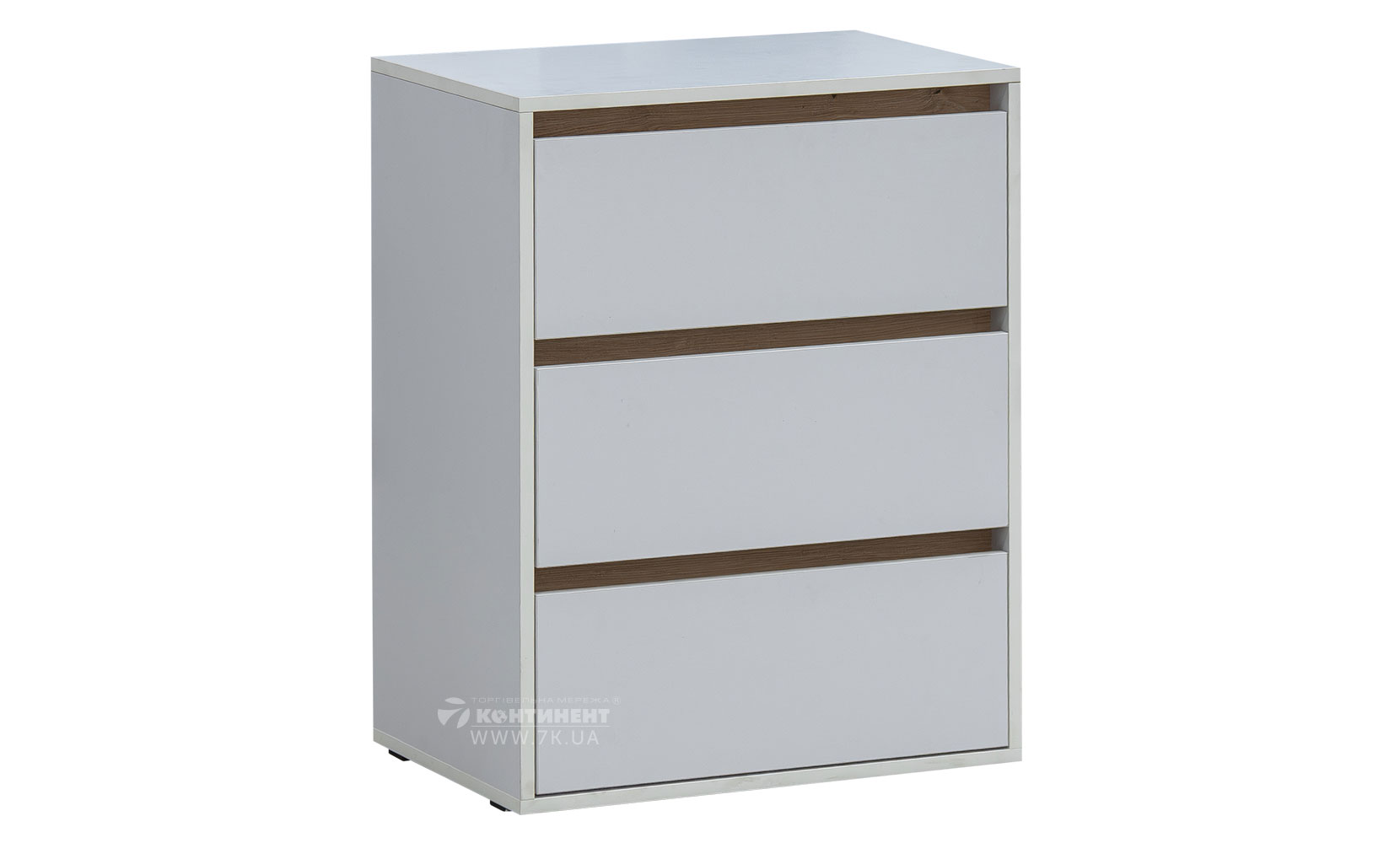 Комод Ідея К 760/600/3Ш німфея альба/дуб артизан - фото 1