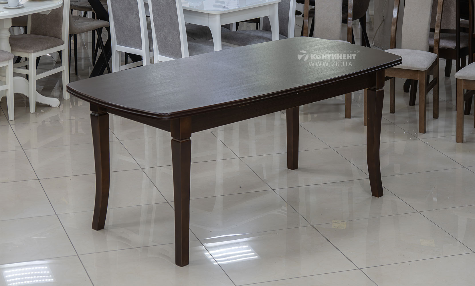 Кухонний стіл Обідній горіх темний - фото 3 Кухонний стіл Обідній горіх темний - фото 3