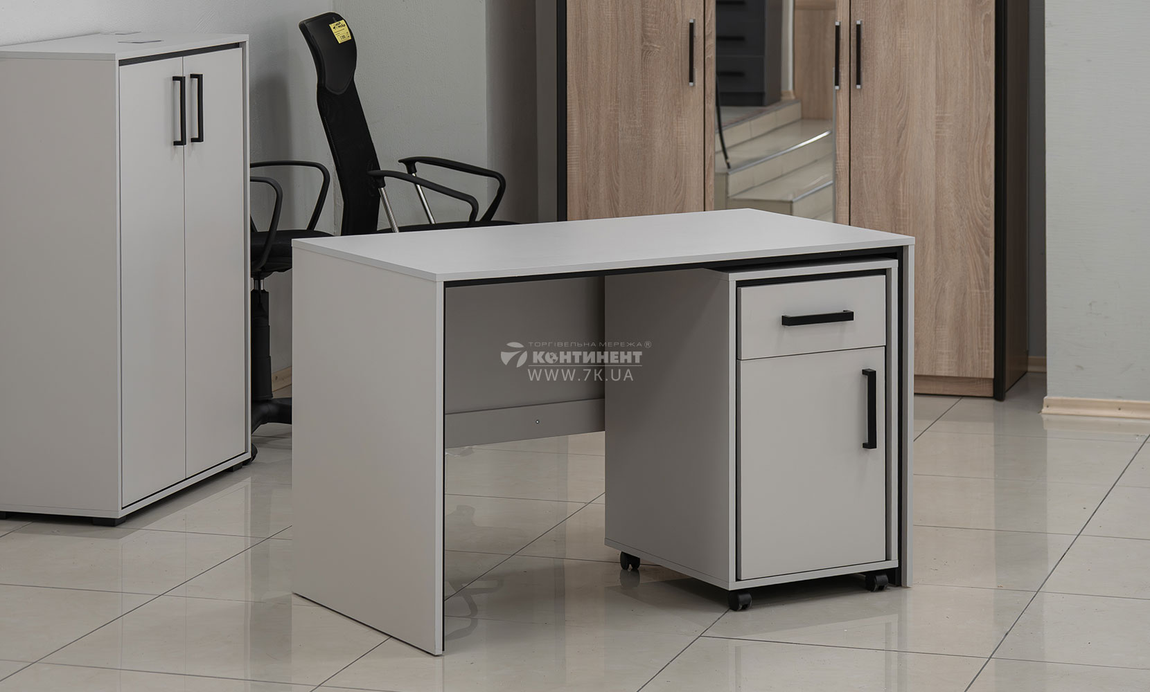 Письмовий та комп'ютерний стіл Прайм стіл письмовий BIU 120 Кашемір/Чорний - фото 3 Письмовий та комп'ютерний стіл Прайм стіл письмовий BIU 120 Кашемір/Чорний - фото 3