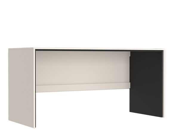 Письмовий та комп'ютерний стіл Прайм стіл письмовий BIU 160 Кашемір/Чорний Письмовий та комп'ютерний стіл Прайм стіл письмовий BIU 160 Кашемір/Чорний