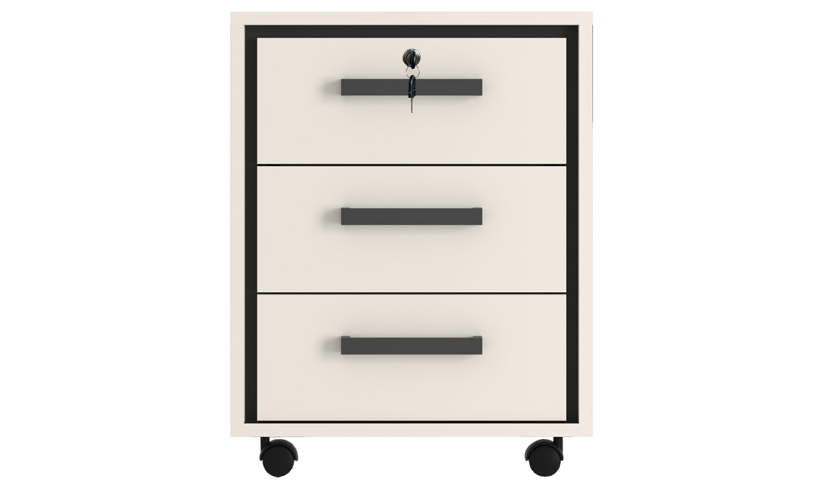 Письмовий та комп'ютерний стіл Прайм тумба KON 3S Кашемір/Чорний - фото 1 Письмовий та комп'ютерний стіл Прайм тумба KON 3S Кашемір/Чорний - фото 1