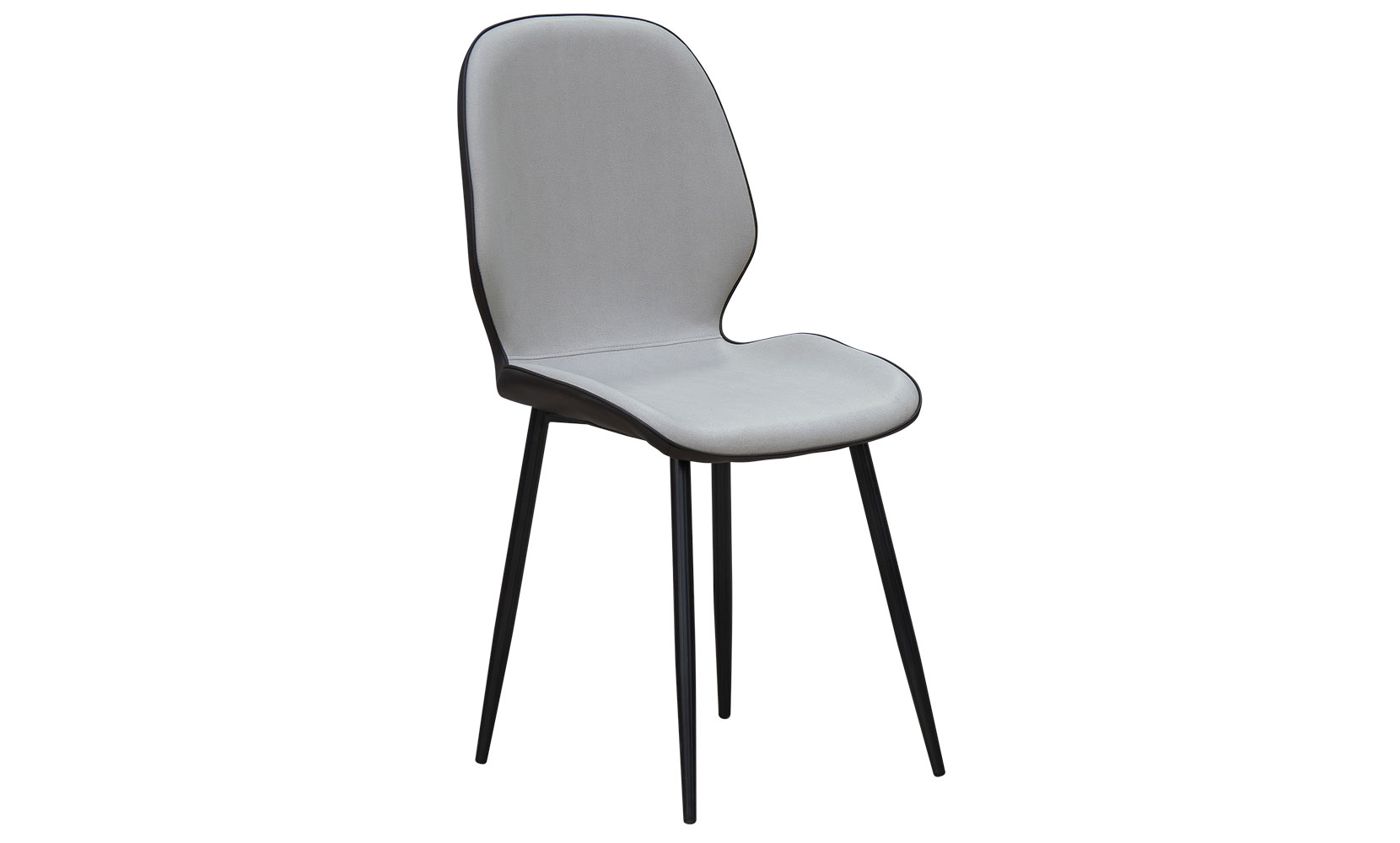 Кухонний стілець Аякс стілець (кратно 4) чорний/бежевий - фото 1