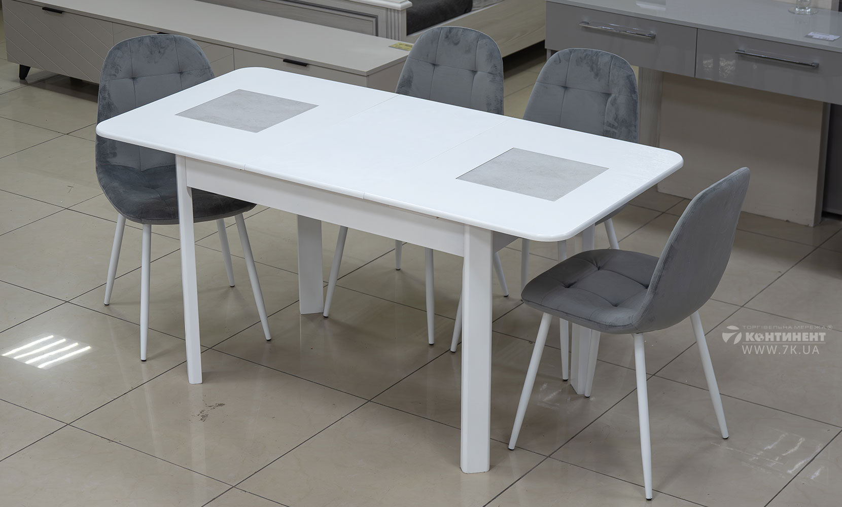 Кухонний стіл Бостон білий - фото 5 Кухонний стіл Бостон білий - фото 5