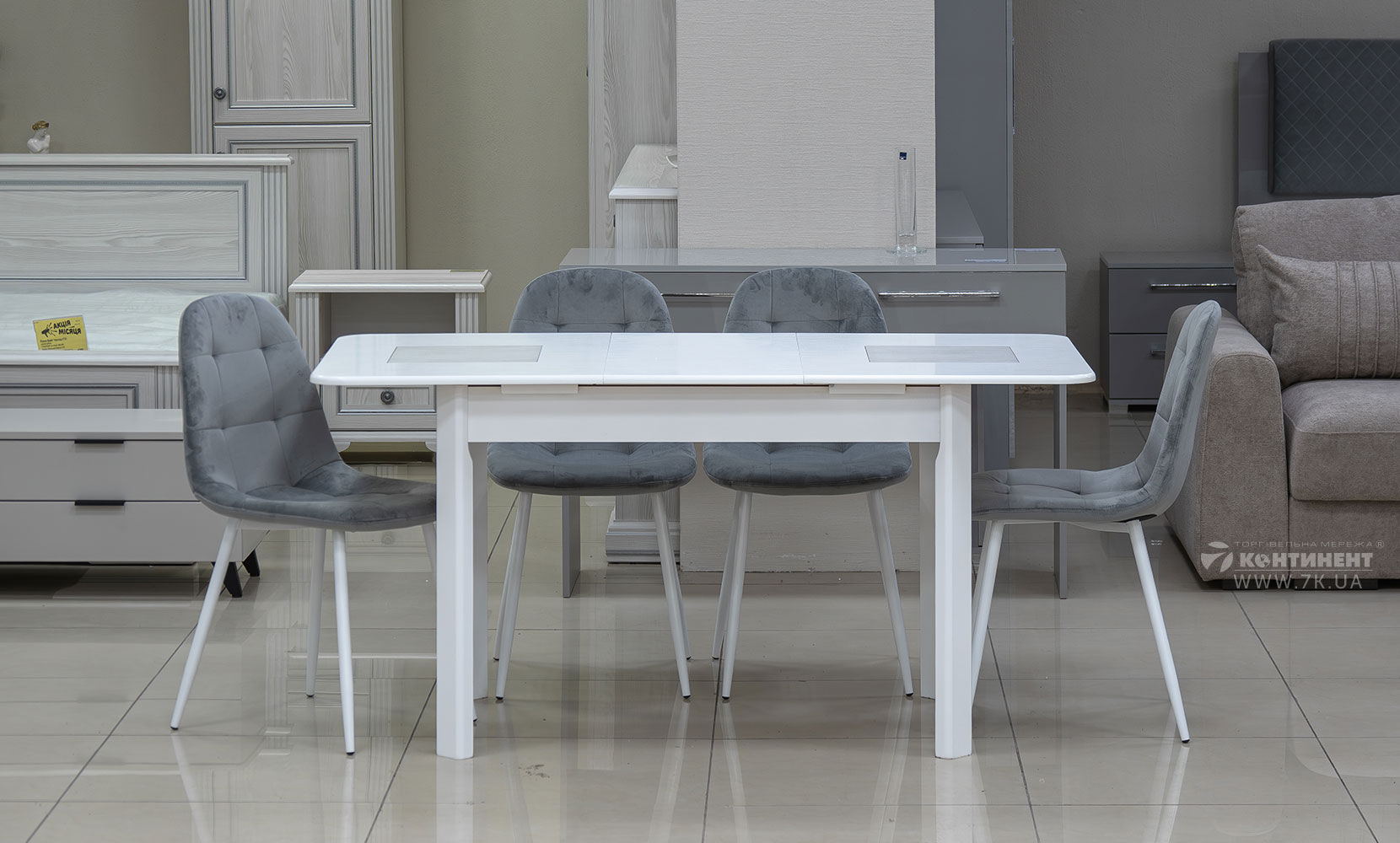 Кухонний стіл Бостон білий - фото 4 Кухонний стіл Бостон білий - фото 4