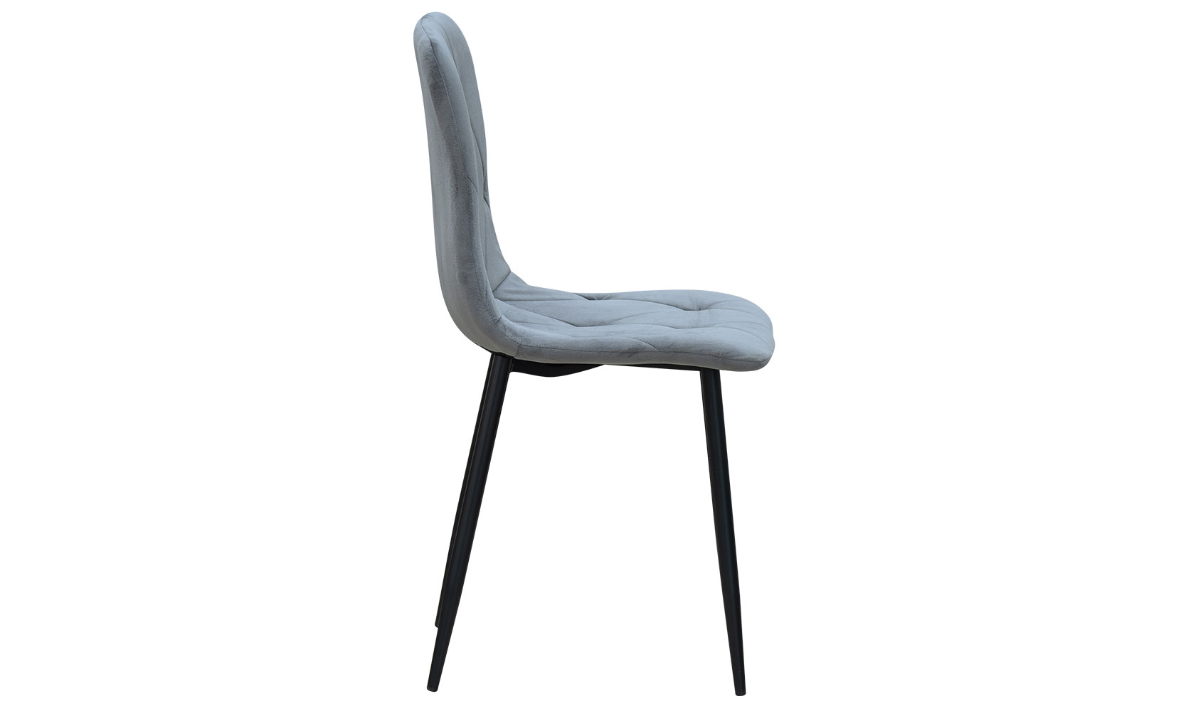 Кухонний стілець Меморі стілець (кратно 4шт) чорний/велюр сірий - фото 3