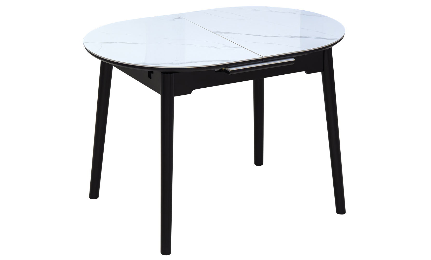 Кухонний стіл Тітан XS-1309 чорний/керам білий - фото 1 Кухонний стіл Тітан XS-1309 чорний/керам білий - фото 1