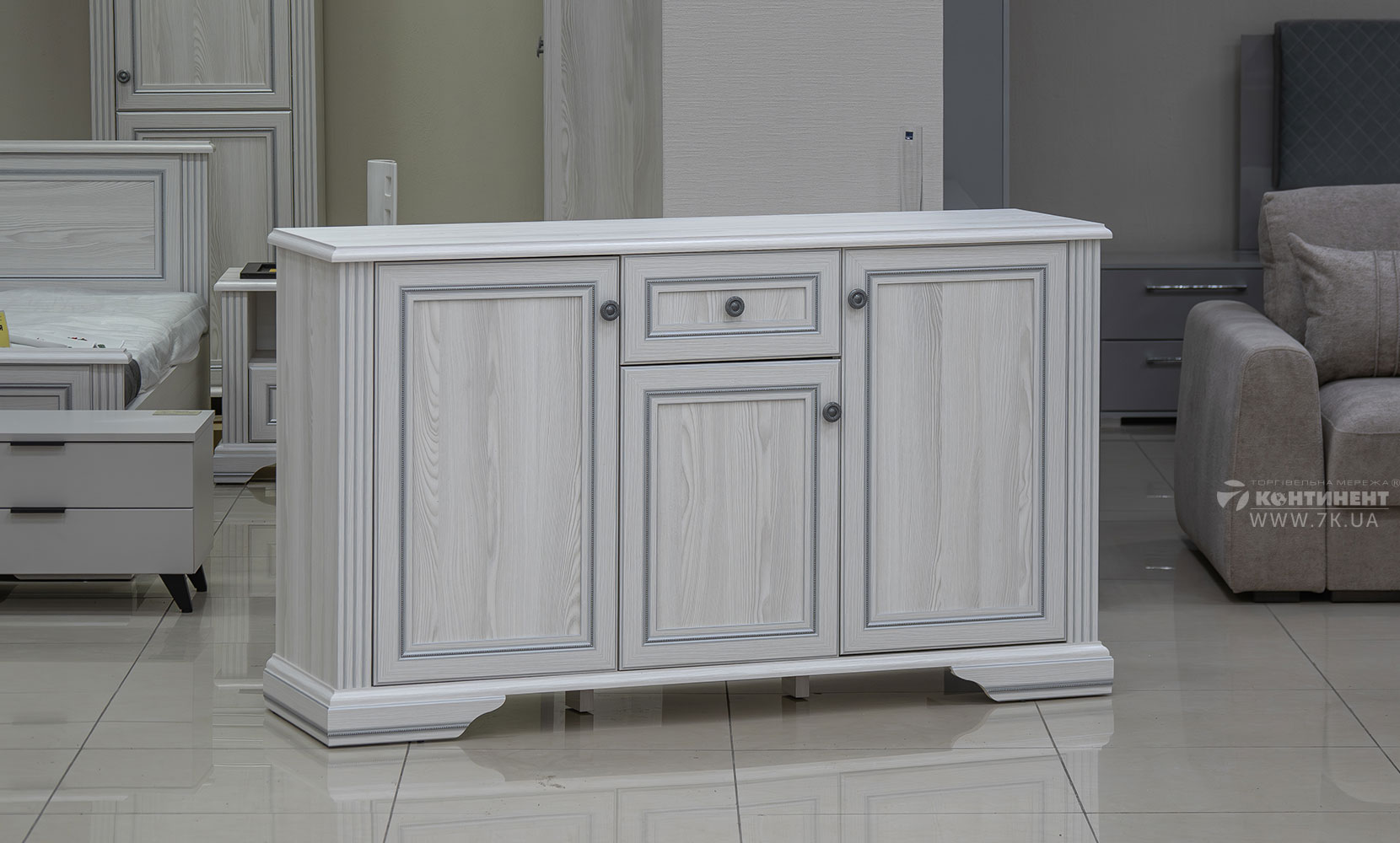 Комод Вайт  комод 3D1S сосна срібна - фото 2