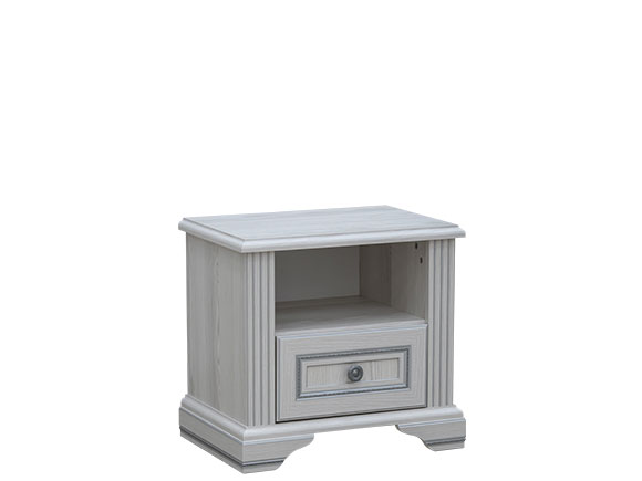 Приліжкова тумба Вайт тумба приліжкова 1S сосна срібна Приліжкова тумба Вайт тумба приліжкова 1S сосна срібна