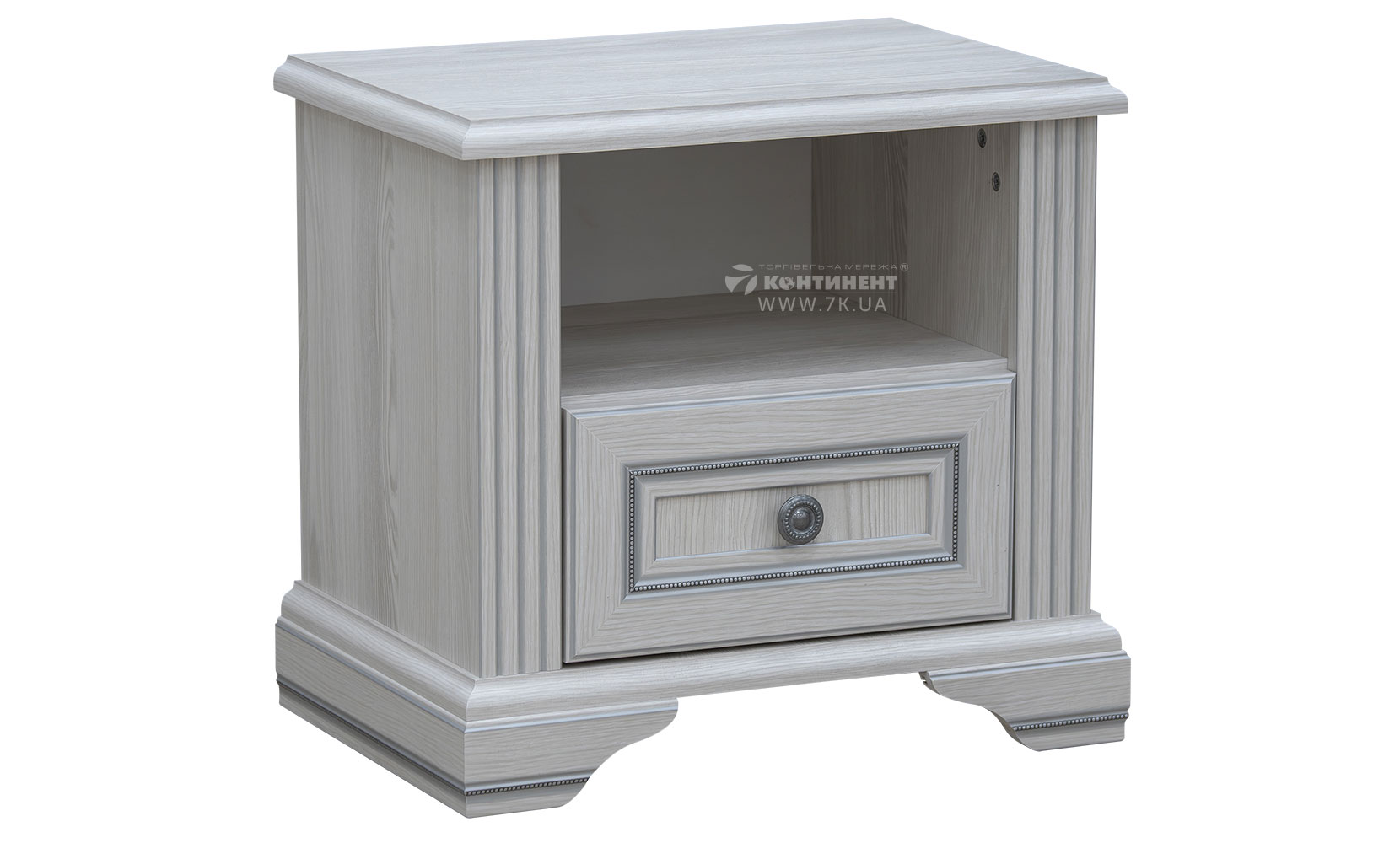Приліжкова тумба Вайт тумба приліжкова 1S сосна срібна - фото 1