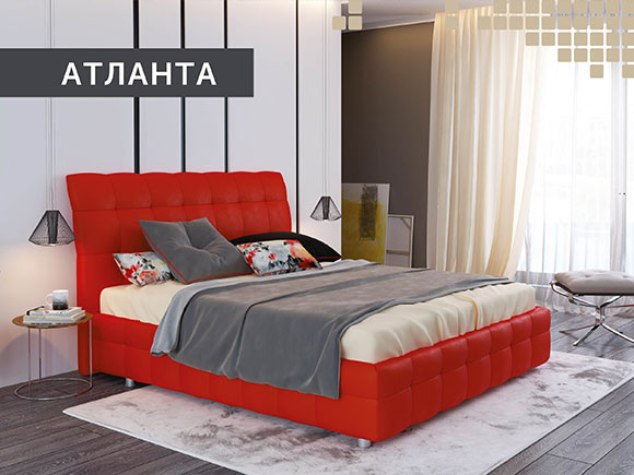 Атланта 160*200 з підйом.механізмом, б/м в тканині 1кат