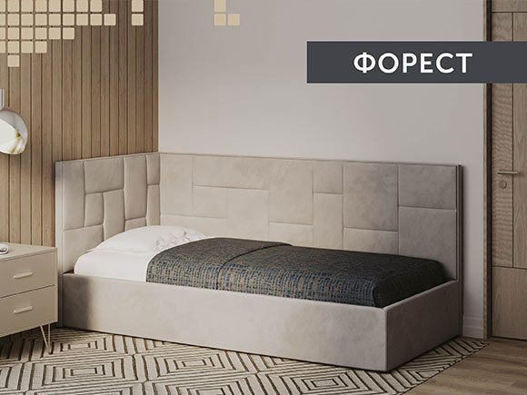 Форест 90*200 з підйом.механізмом, б/м в тканині 1кат